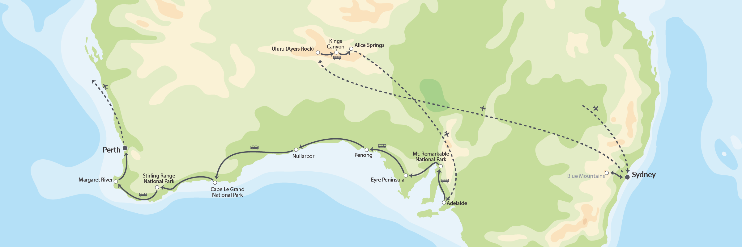112751 Australien Helt Autentisk Map