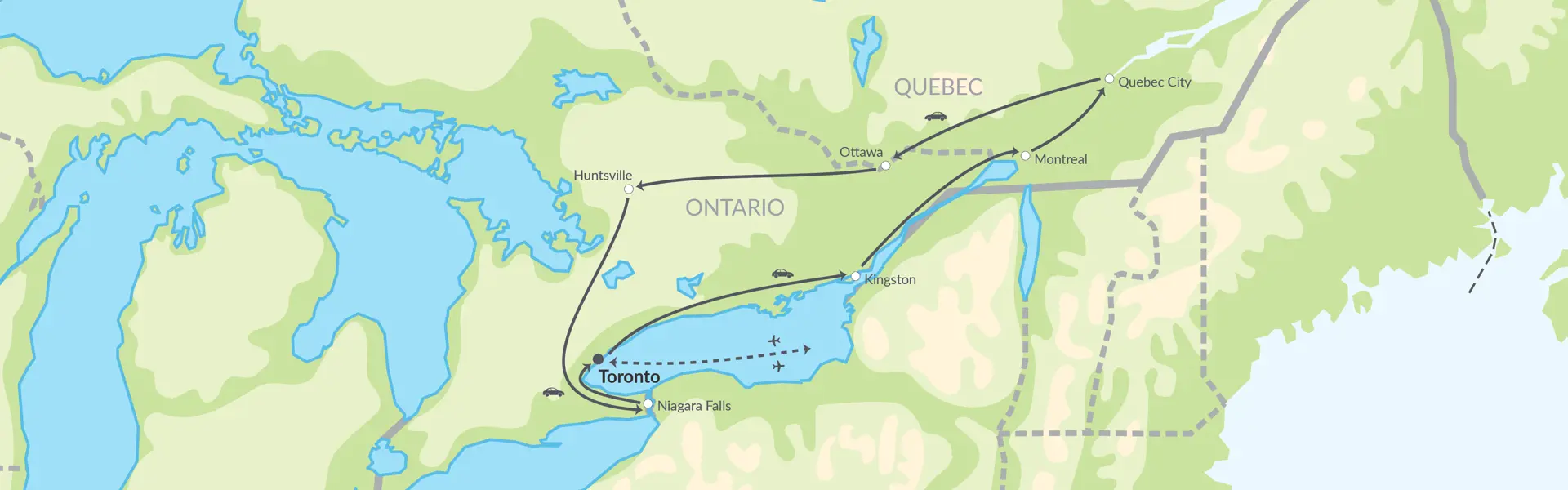 6499 Rundtur Til Toronto, Niagara Falls Og Montreal