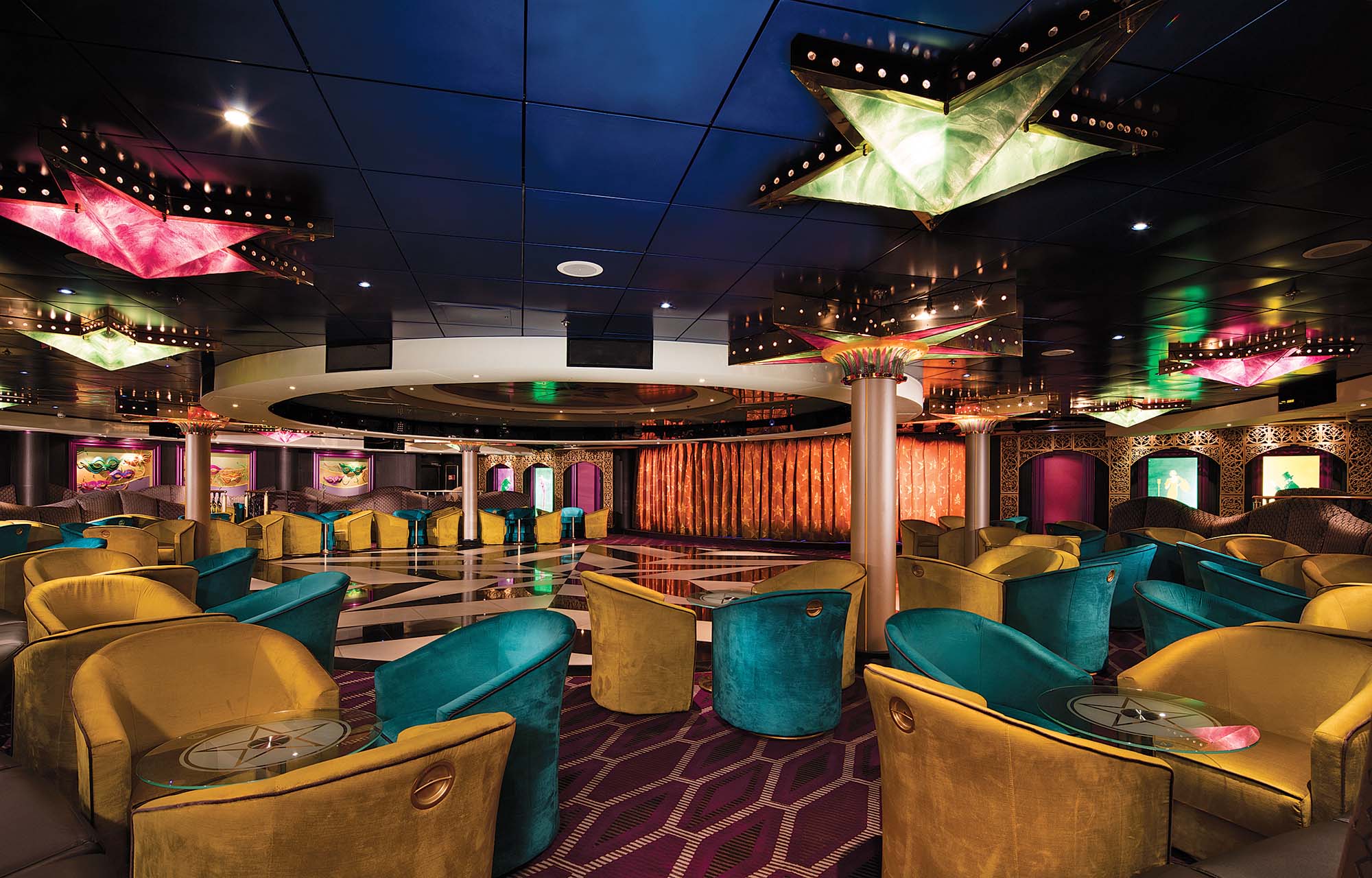 Mardi Gras Cabaret og Nightclub Lounge om bord på Norwegian Pride of America