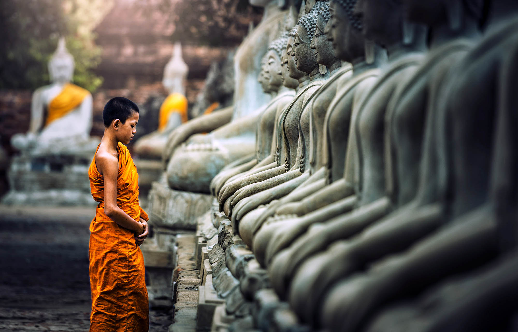 Buddhastatuer i Kambodsja - rundreiser i Asia