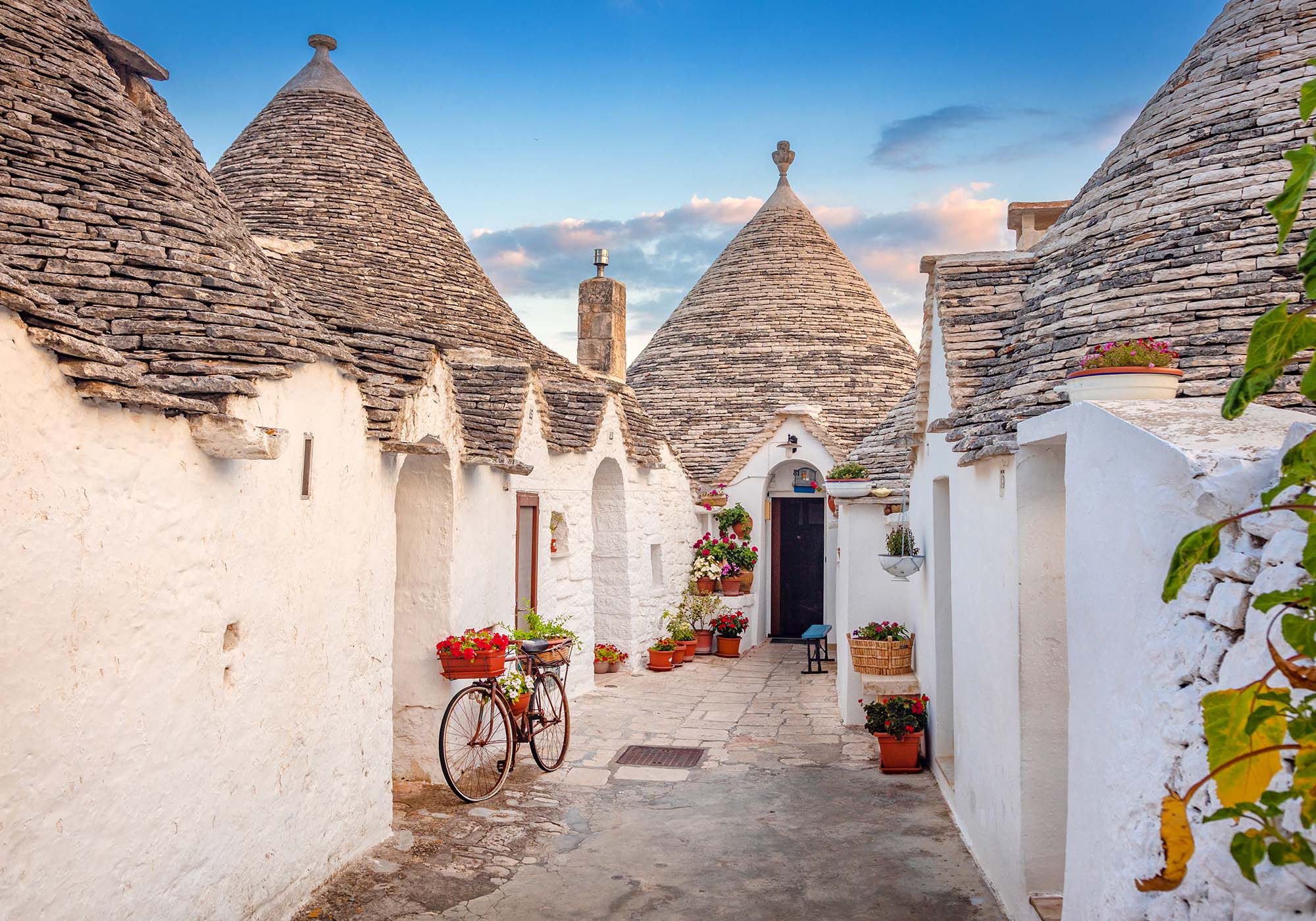 De berømte Trullihusene nær Brindisi