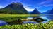 Fiordland National park på vestkysten av Sørøya på New Zealand