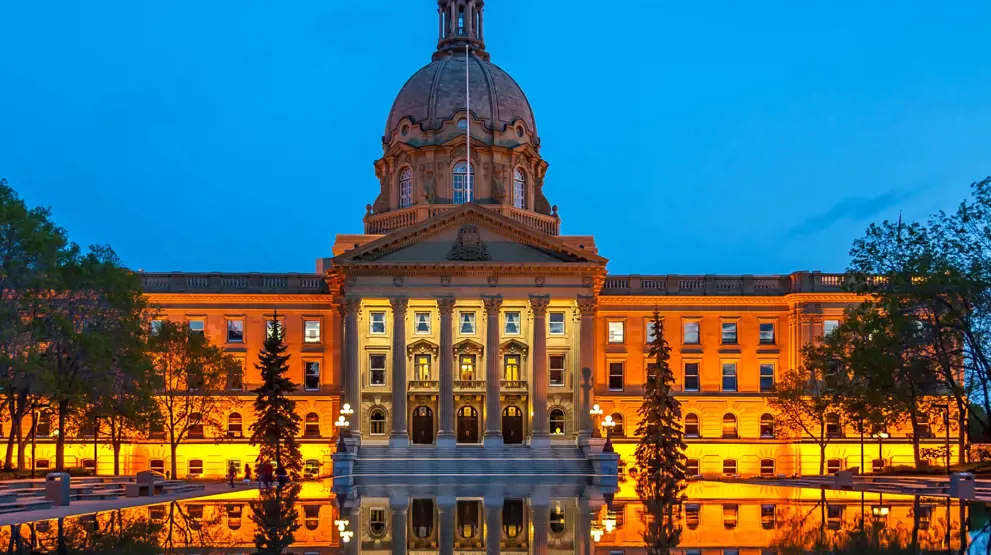 Alberta Legislature Building er en av attraksjonene i byen