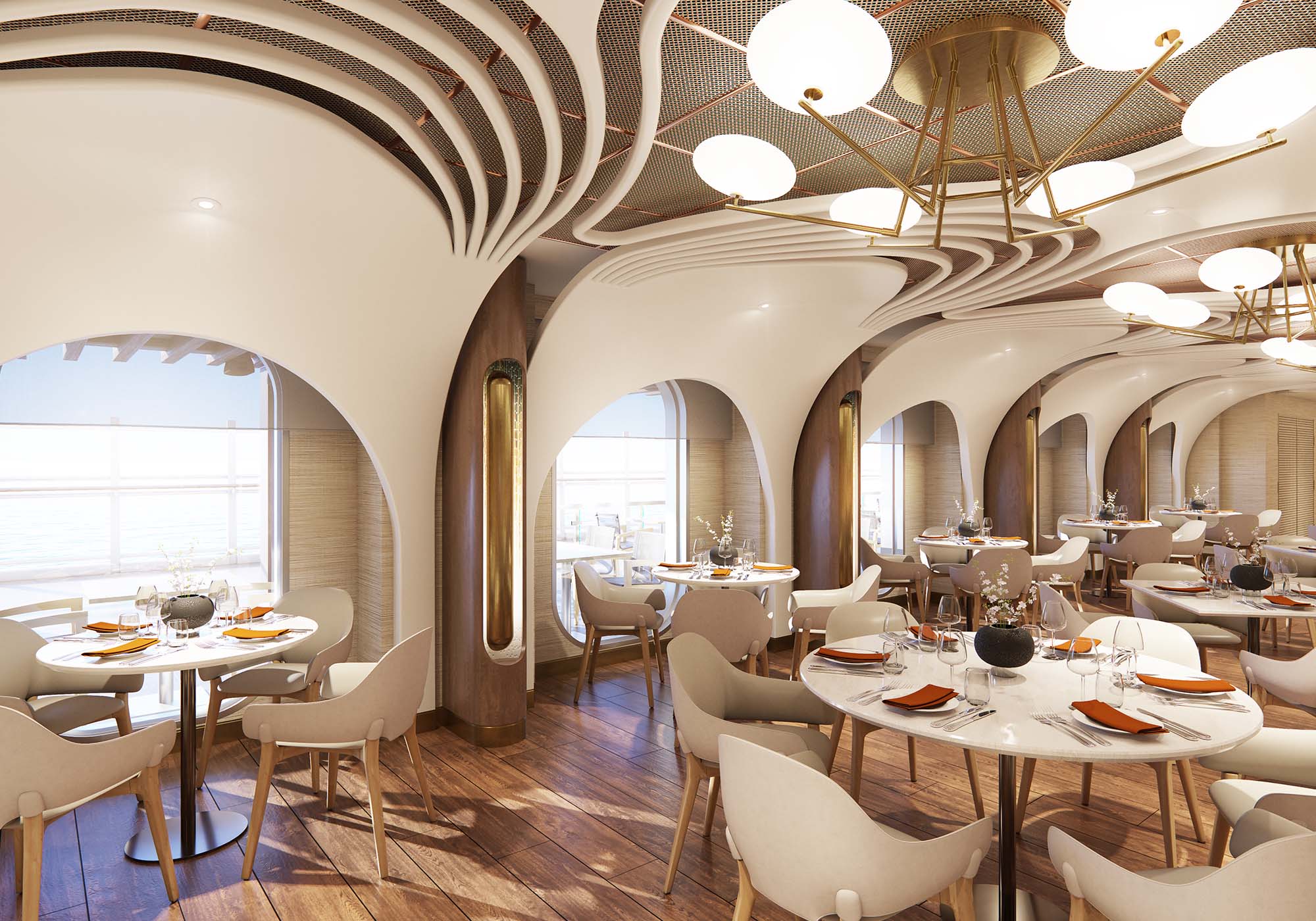 Onda by Scarpetta restauranten ombord på Norwegian Prima