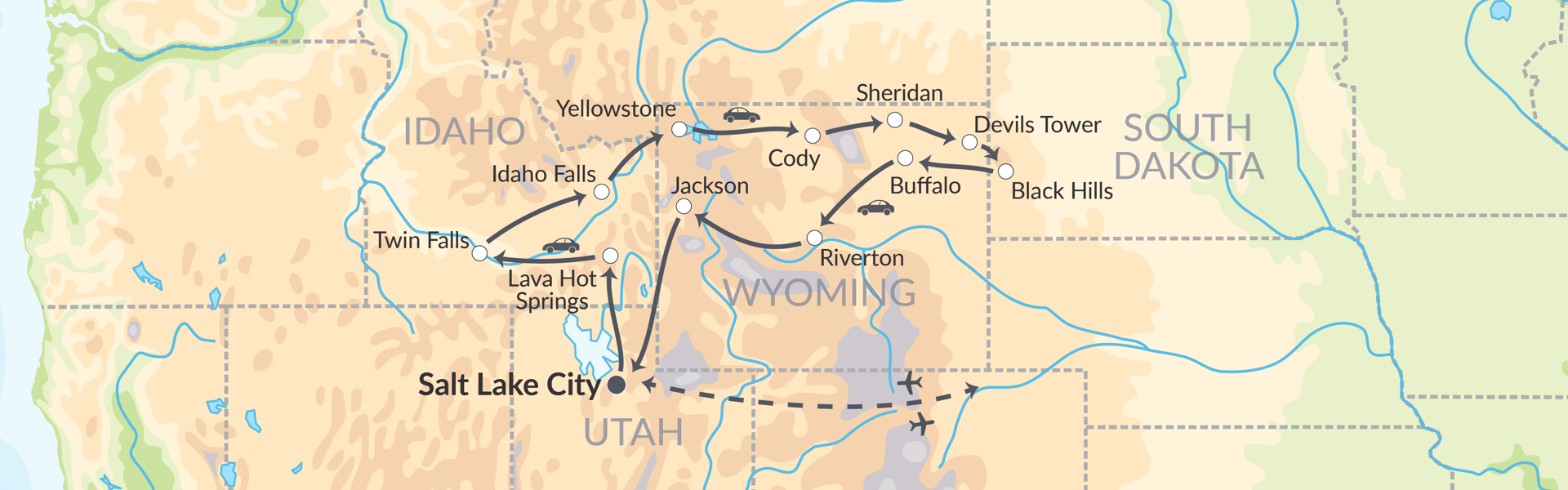 81363 Kom Tæt På 4 Præsidenter, Yellowstone & Buffalo Bill