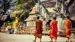 Munker ved Wat Chedi Luang i Chiang Mai Munker ved Wat Chedi Luang i Chiang Mai