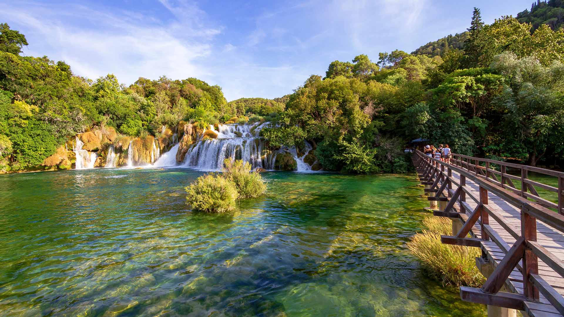 Nasjonalparken Krka byr på fantastisk natur, fossefall og flotte gåturer
