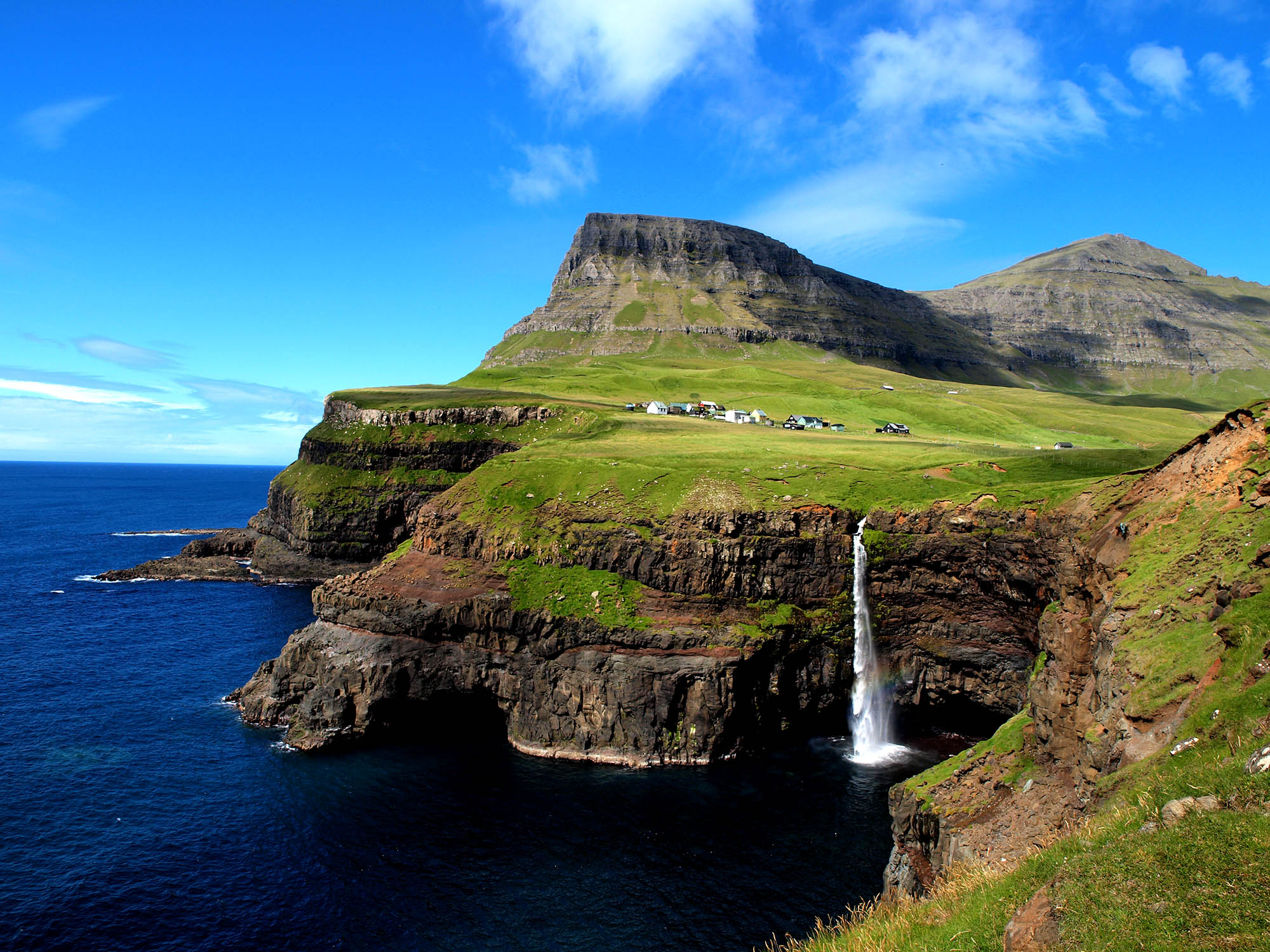  Mulafossur-fossen er et "must see" på enhver reise til Færøyene
