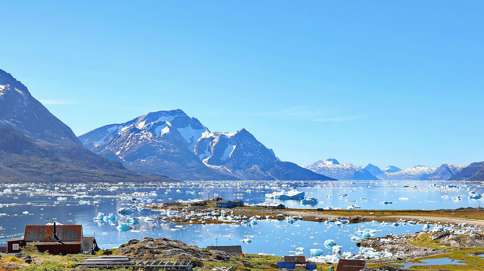 Vakkert landskap på Grønland