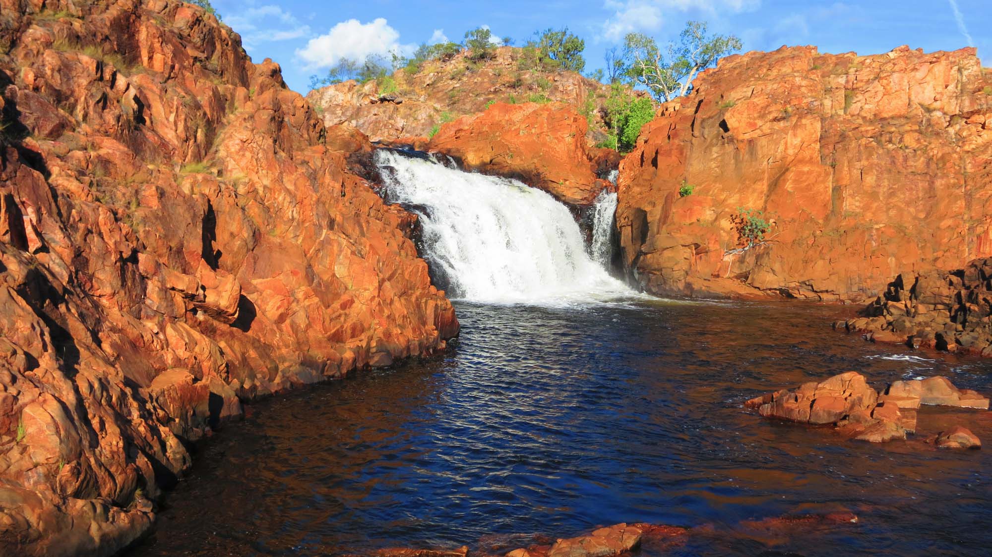 Edith Falls ikke langt fra Pine Creek - Reiser til Kakadu nasjonalpark