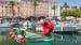 Fargerike båter i Ajaccio, Korsika