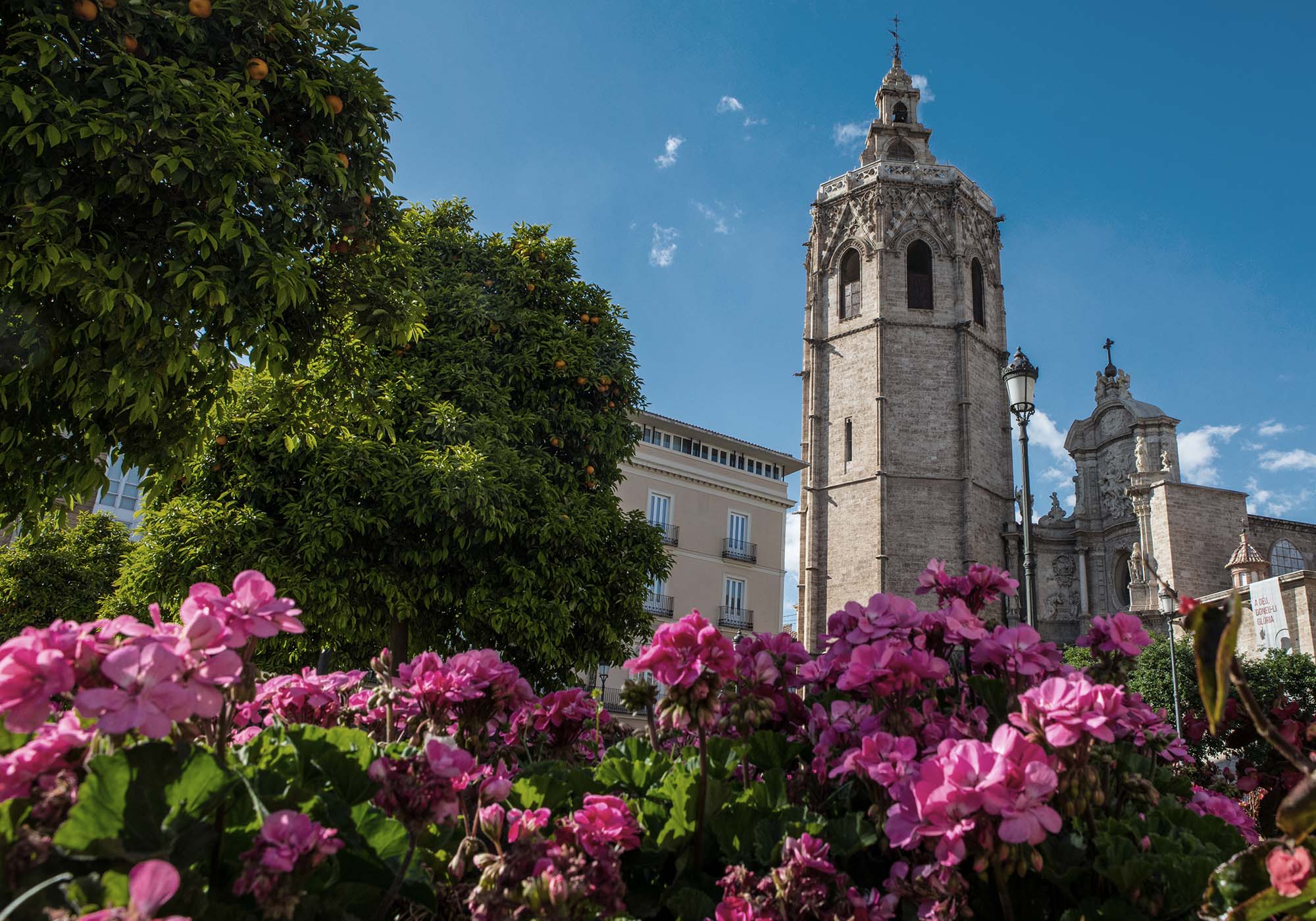 Den gamle by i Valencia, Spania