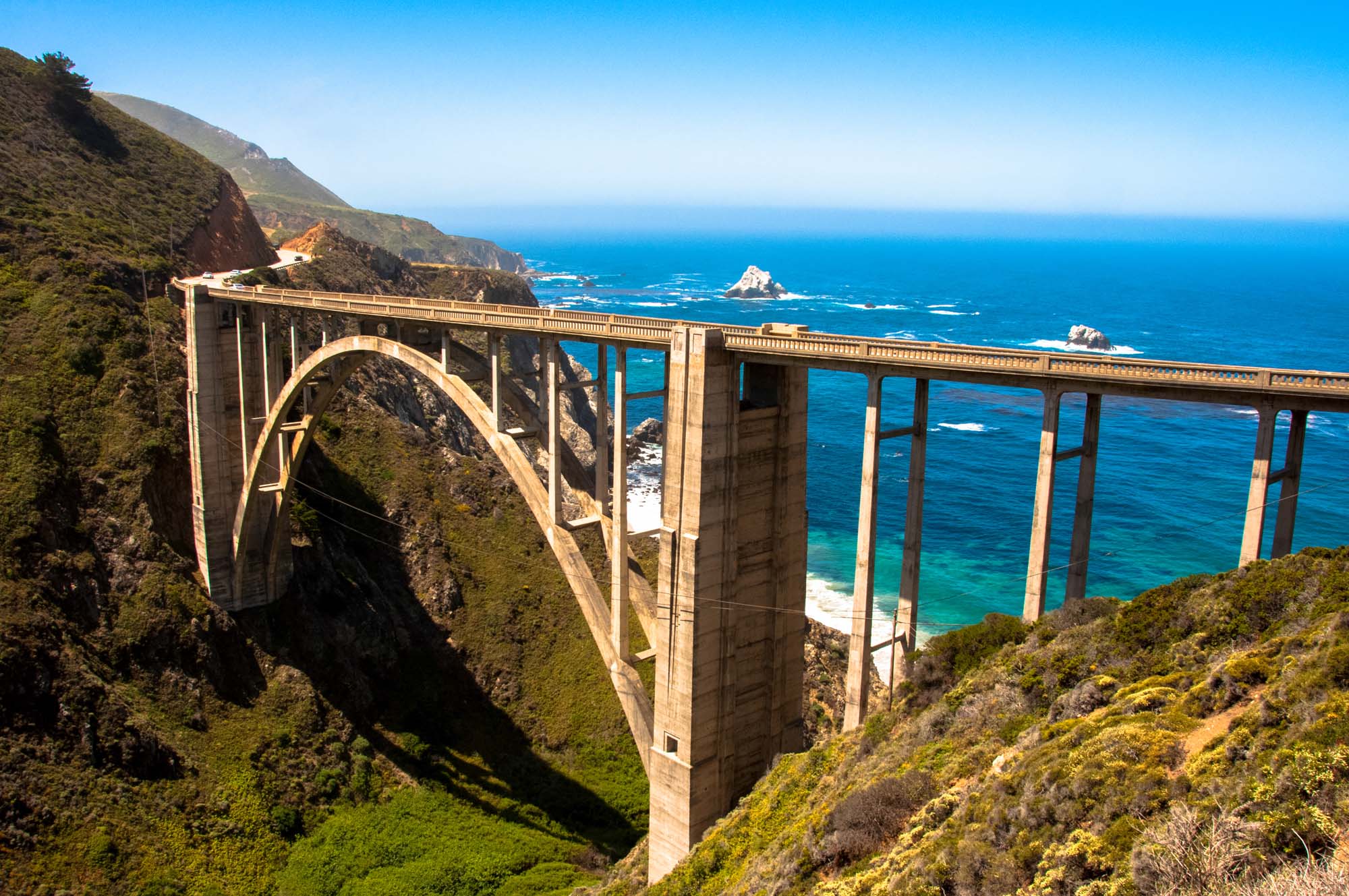 Bixby Bridge på Highway 1 mellom San Francisco og Los Angeles