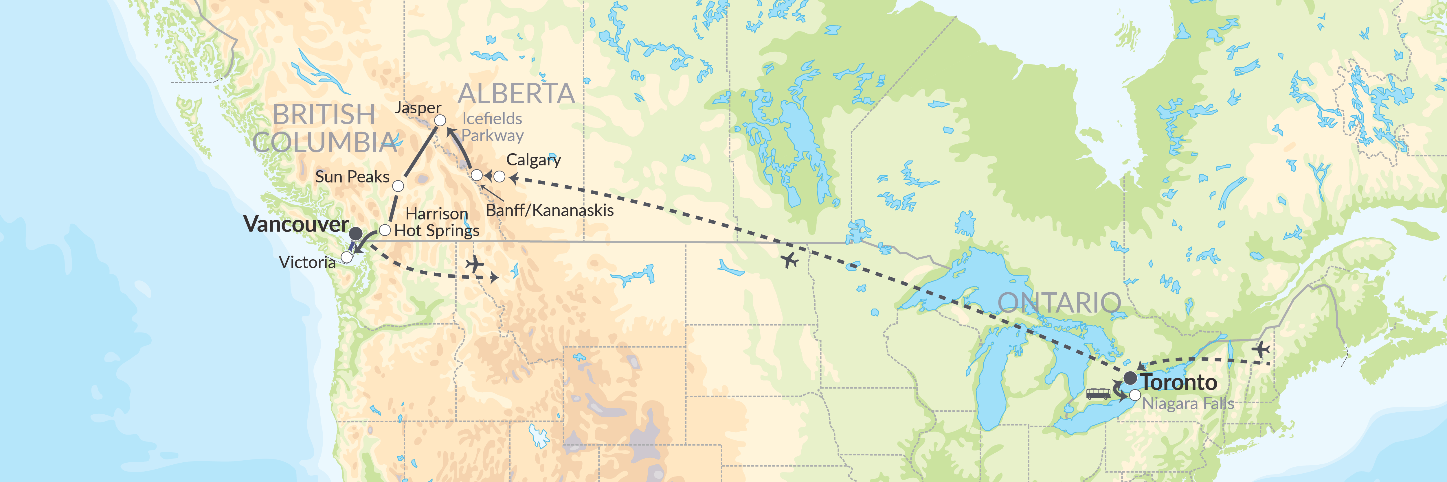 6504 Niagara Falls & Det Vestlige Canada