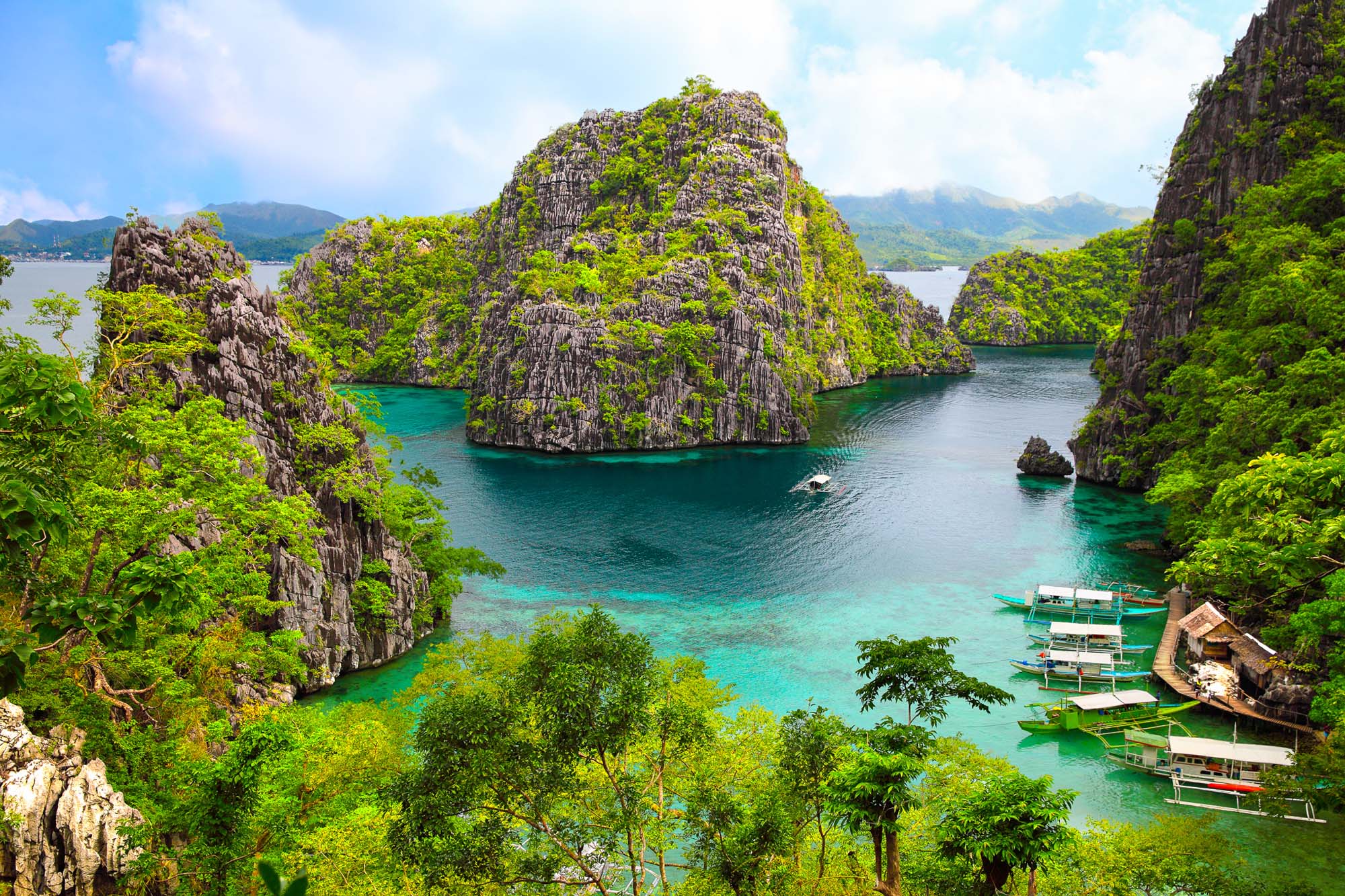 Utforsk de flotte, frodige landskapene på reisen til Filippinene
