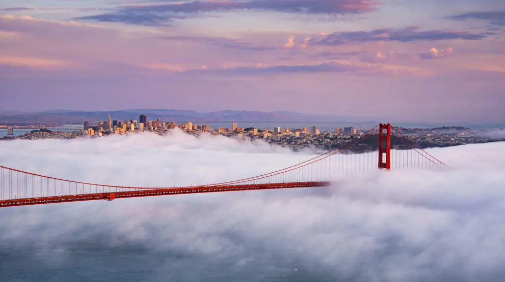En sykkeltur over Golden Gate Bridge er en morsom måte å oppleve San Franciscos kjennetegn på