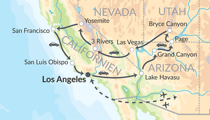 Den klassiske ruten med bobil i USA