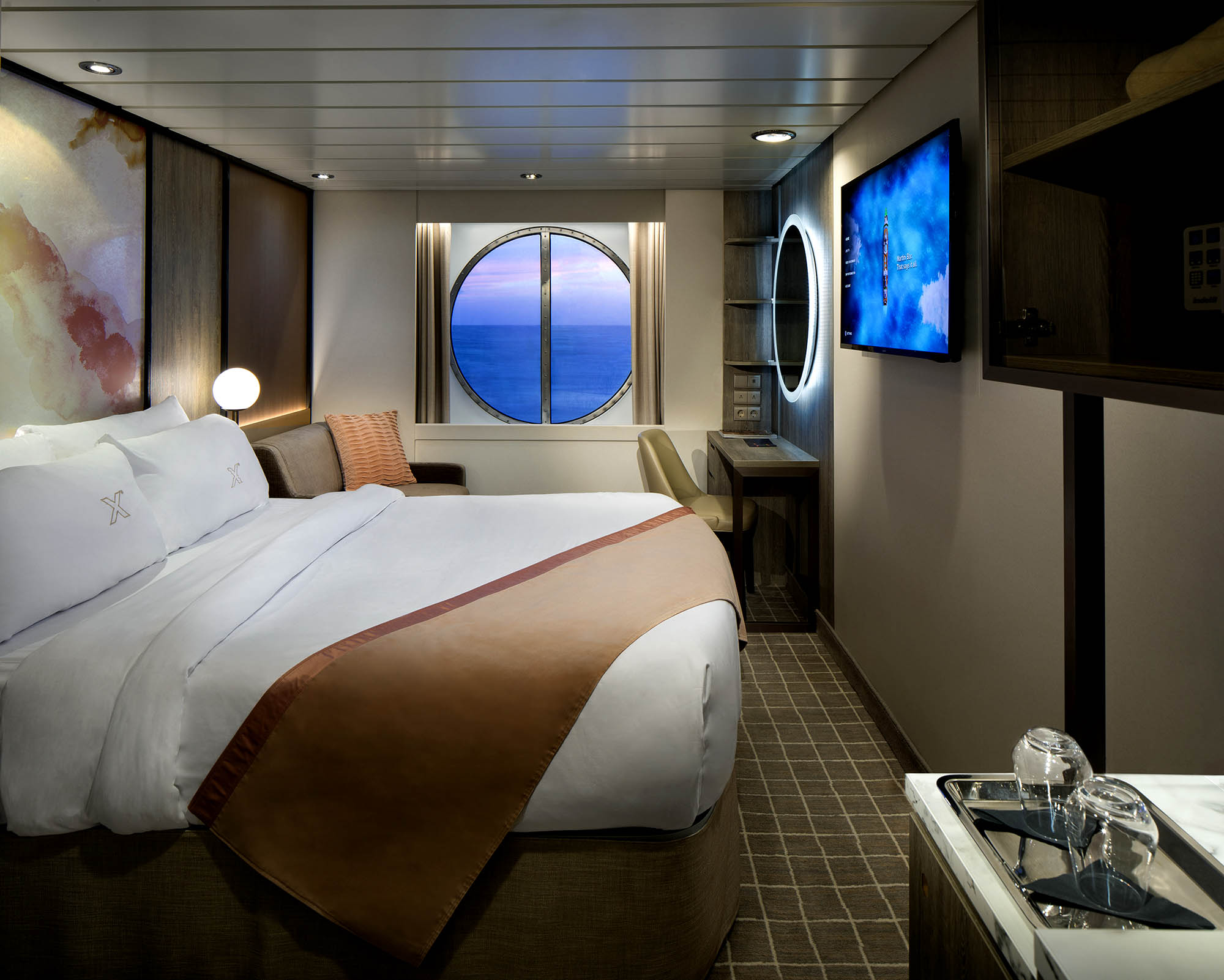 Eksempel på utvendig lugar på Celebrity Equinox