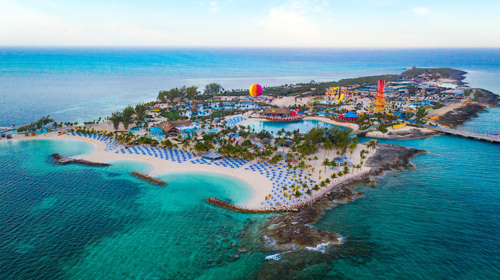Den private øya CocoCay er et spektakulært stopp på Royal Caribbeans cruise i Karibia