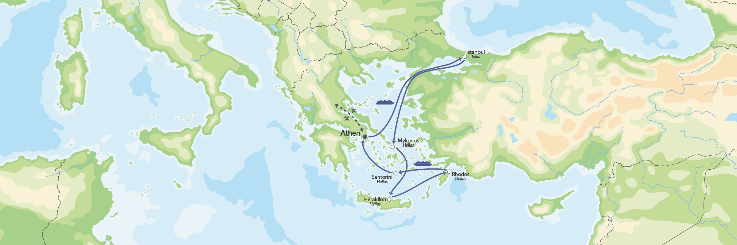 112562 Costa Fortuna 19JUL24 Middelhavet Map