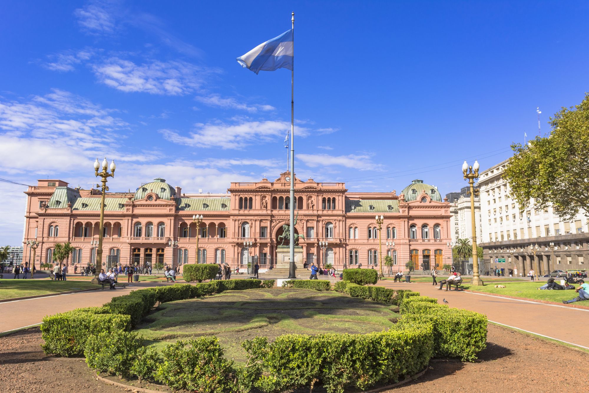 Casa Rosada, Argentinas ikoniske presidentpalass og et av Buenos Aires' mest kjente landemerker