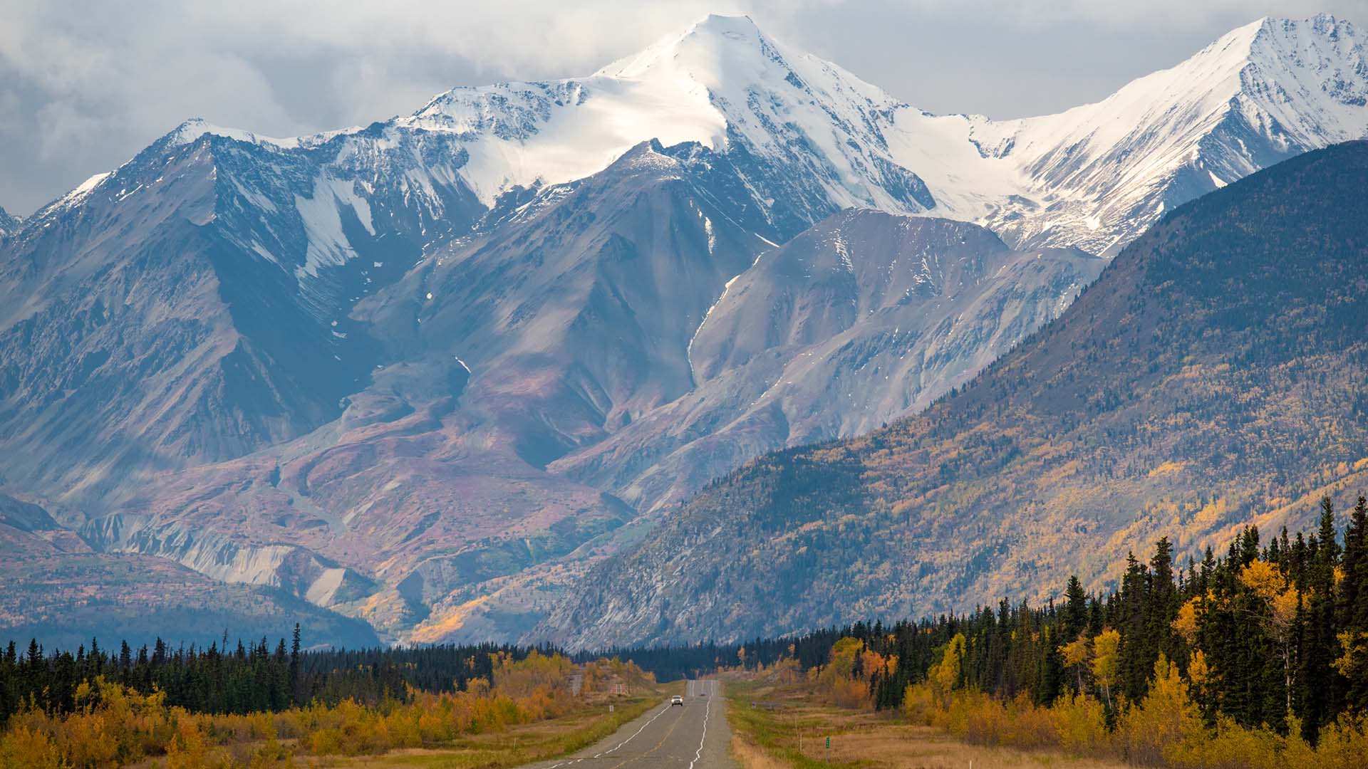 Nyt kjøreturen til Haines Junction