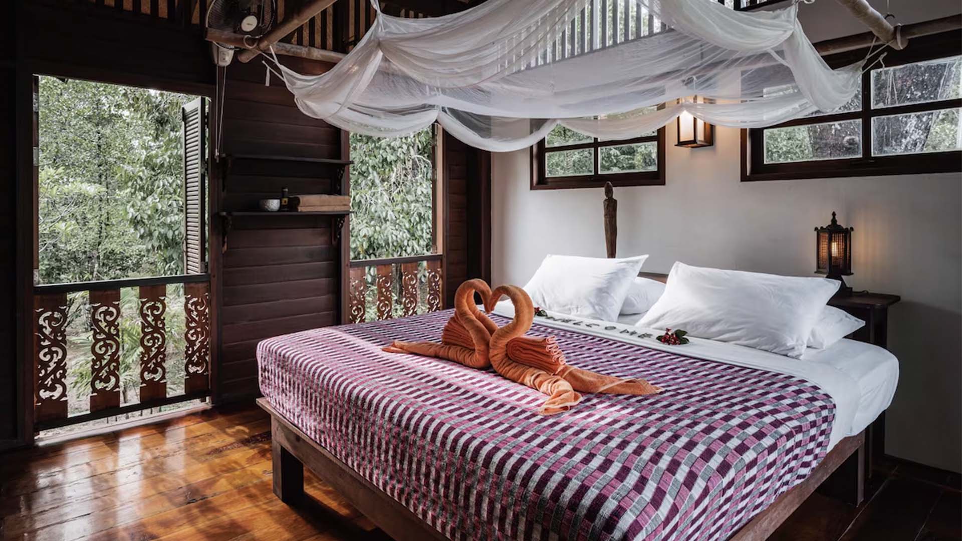 Et av de flotte rommene på BABA Ecolodge Resort