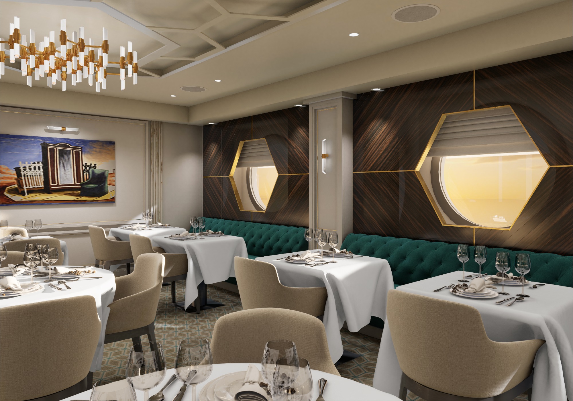 Fil Rouge Restaurant - kombinerer innovasjon og tradisjon i menyen, som er laget med de beste råvarene