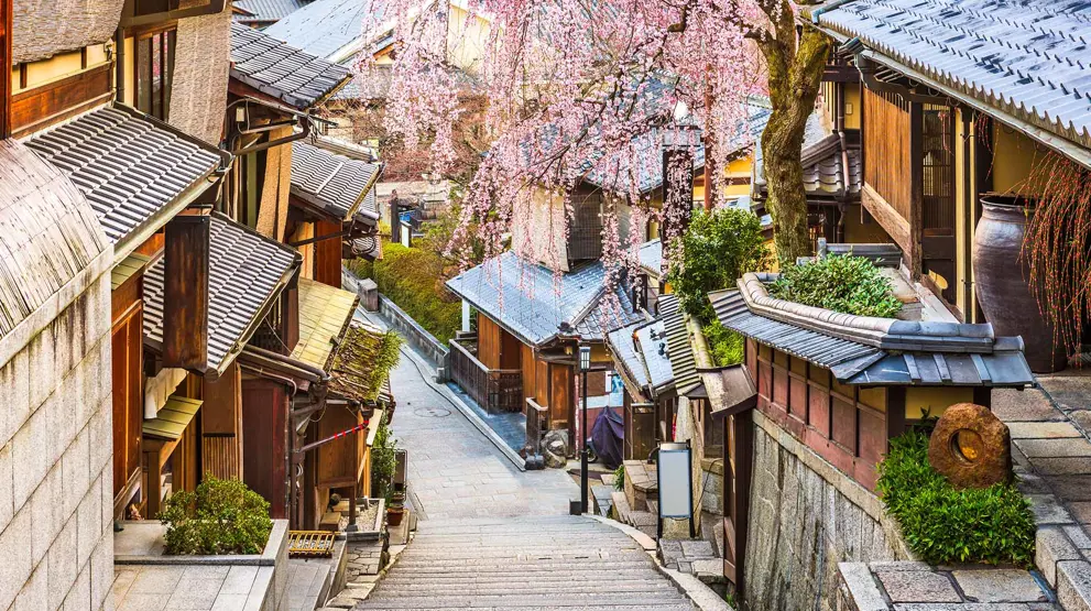 Gå en tur i bydelen Higashiyama, og opplev Japans kulturelle hjerte 