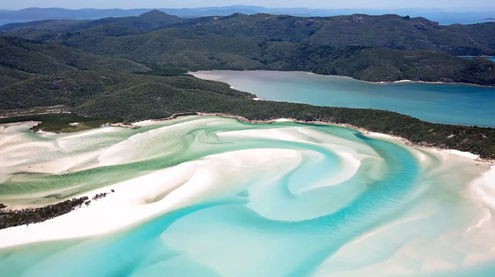 Hill Inlet, Whitehaven Beach på Whitsunday Island