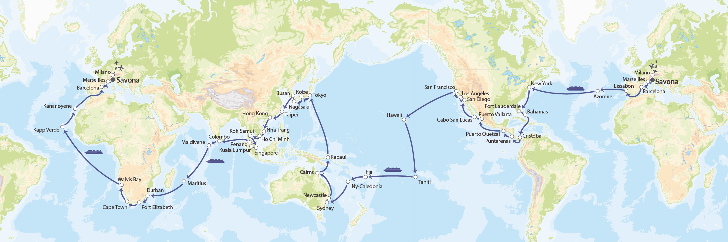 NO Costa Deliziosa 25NOV26 Jorden Rundt