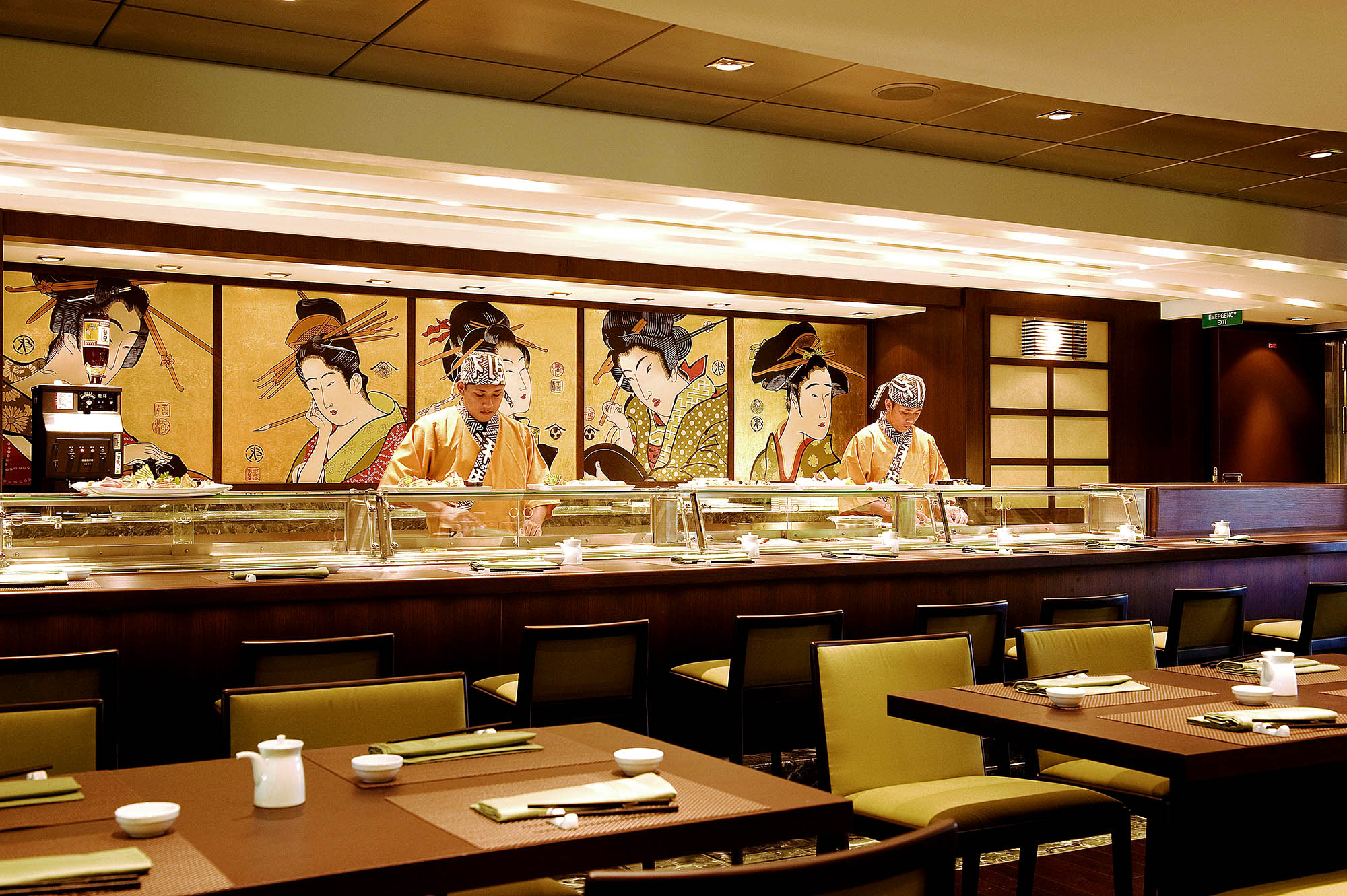 Kaito Sushi Bar på MSC Poesia tilbyr en autentisk japansk matopplevelse