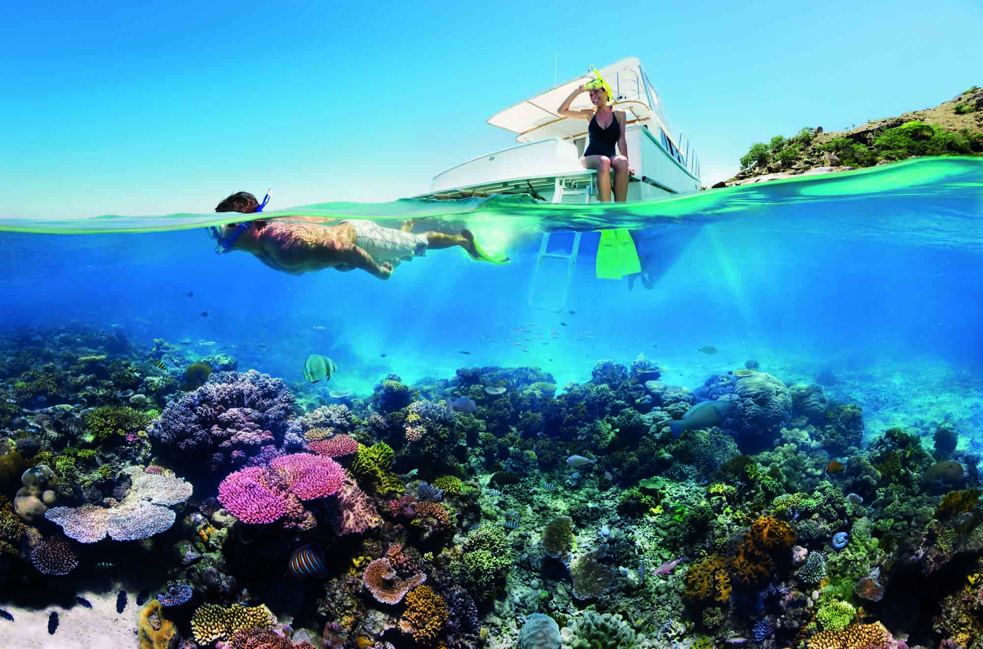 Snorkling i Great Barrier Reef - Queensland Tourism - Topp 10 attraksjoner i Queensland