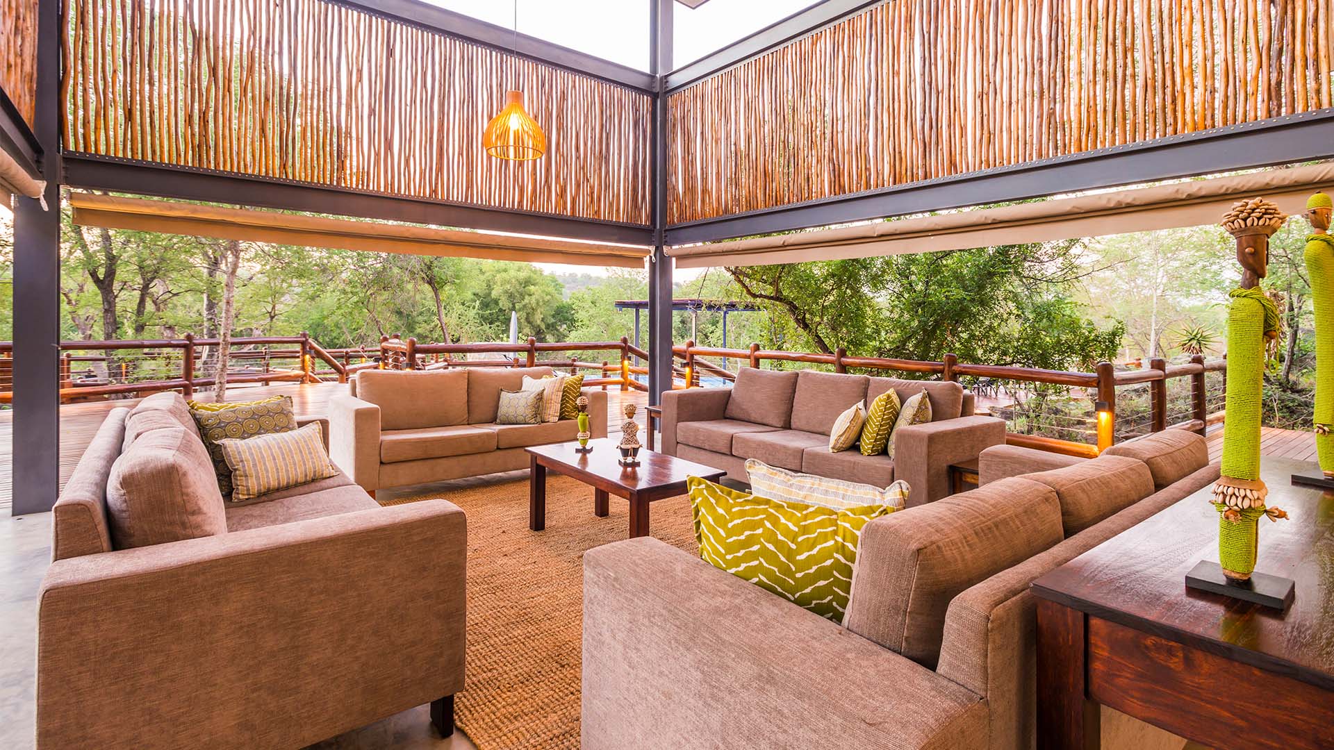 Hovedbygningen på Makalali Private Game Lodge