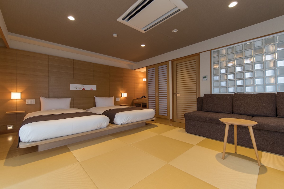 Et av ryokanens flotte rom