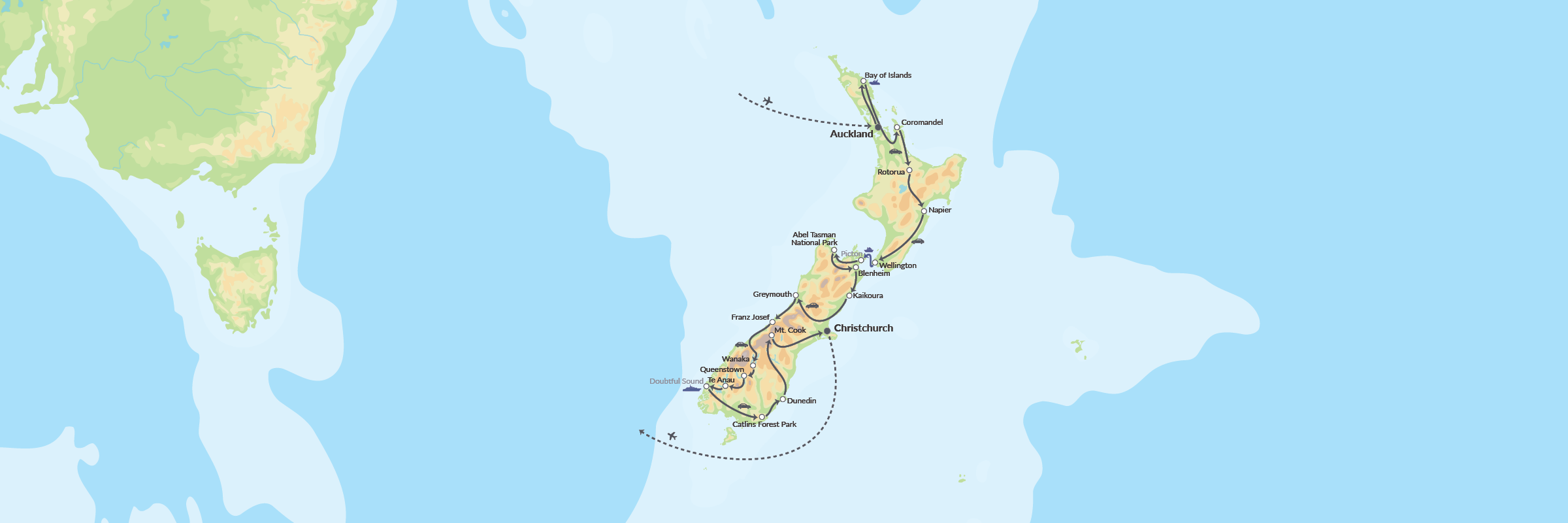8225 New Zealand Kør Selv I Topklasse