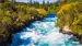 Huka Falls ved Waikato River - Reiser til Taupo Huka Falls ved Waikato River - Reiser til Taupo