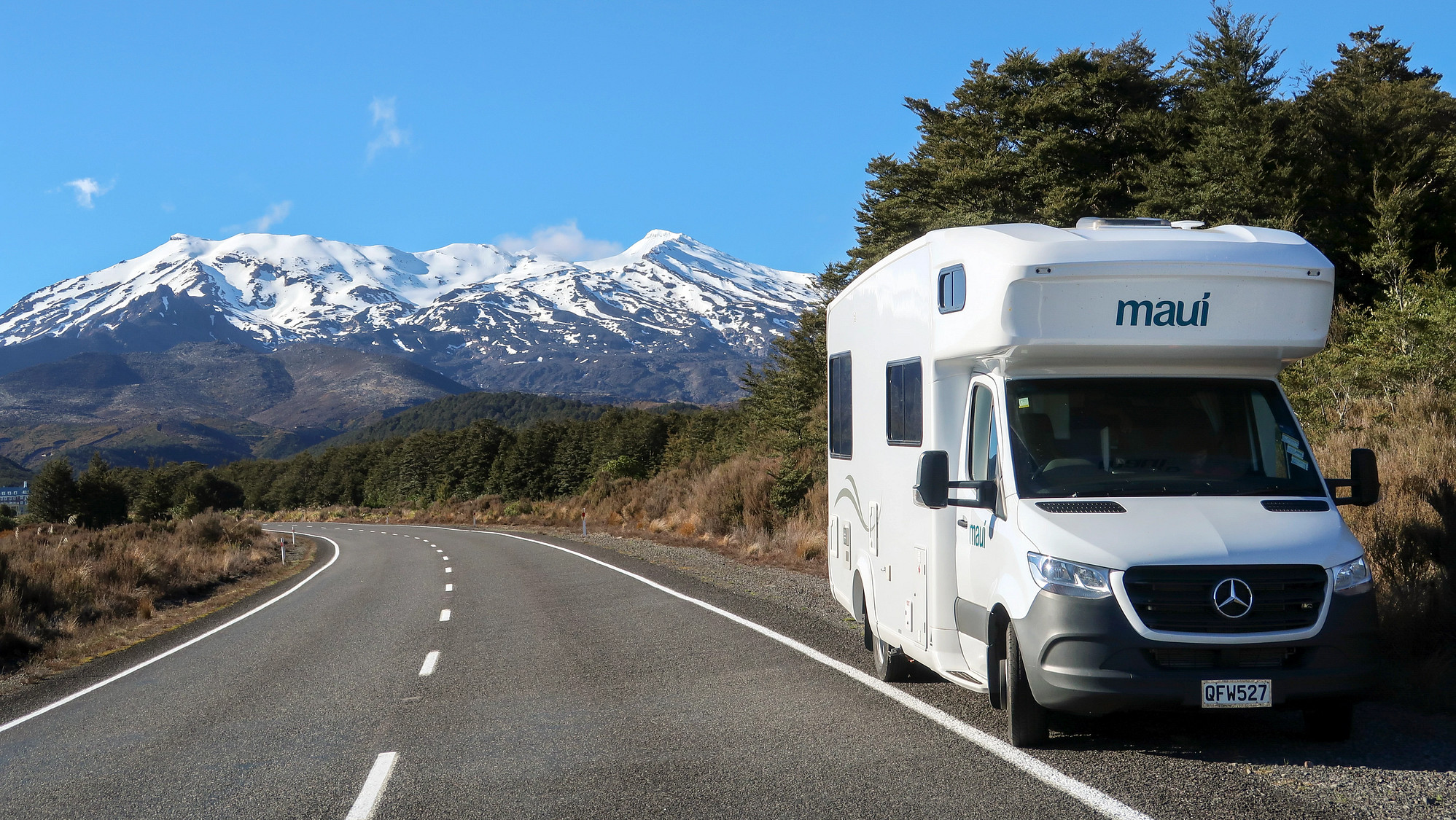 Maui River bobil ved Tongariro nasjonalpark på Nordøya