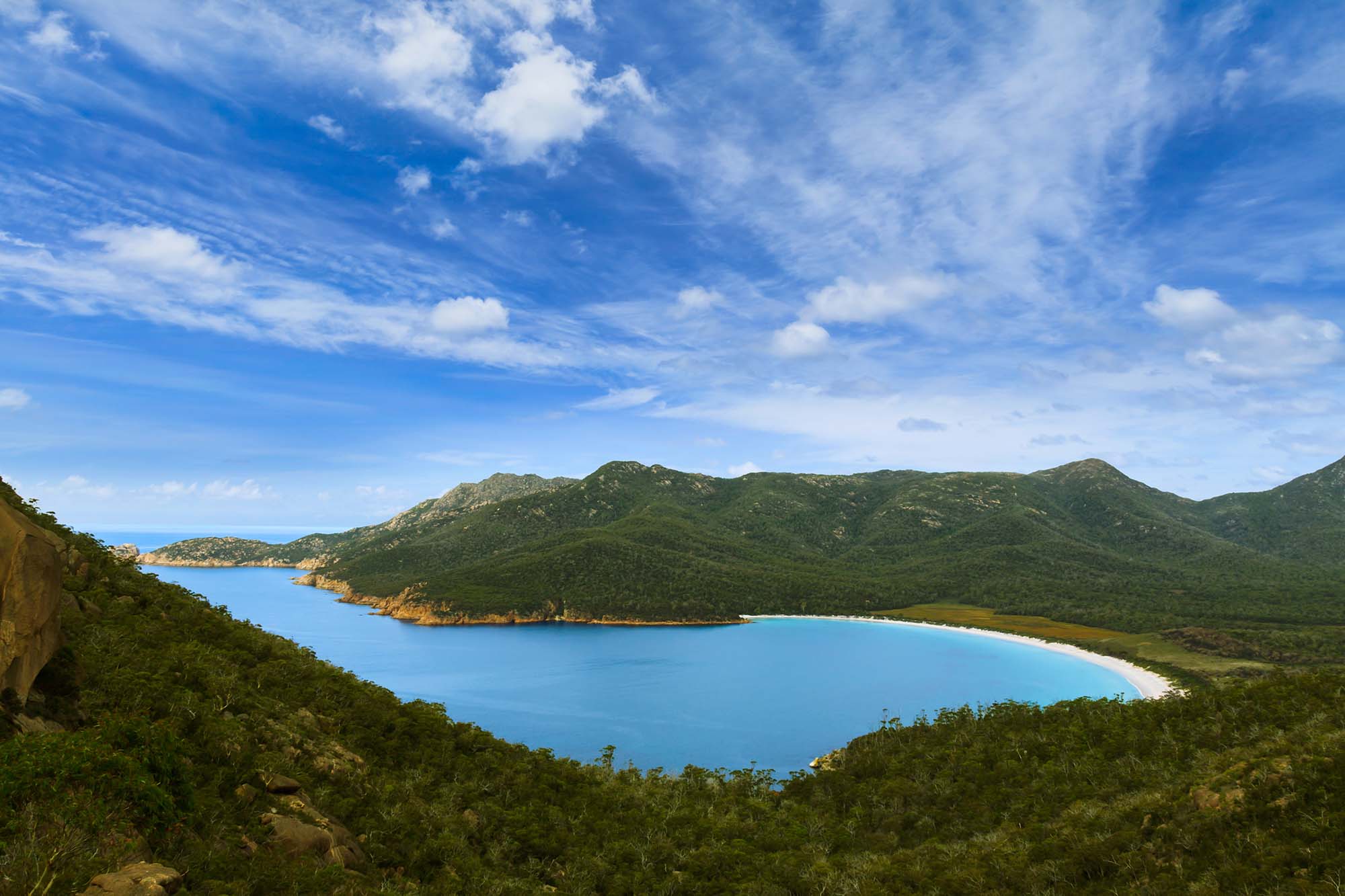 Wineglass Bay i Freycinet National Park, Tasmania - Cruise i Australia