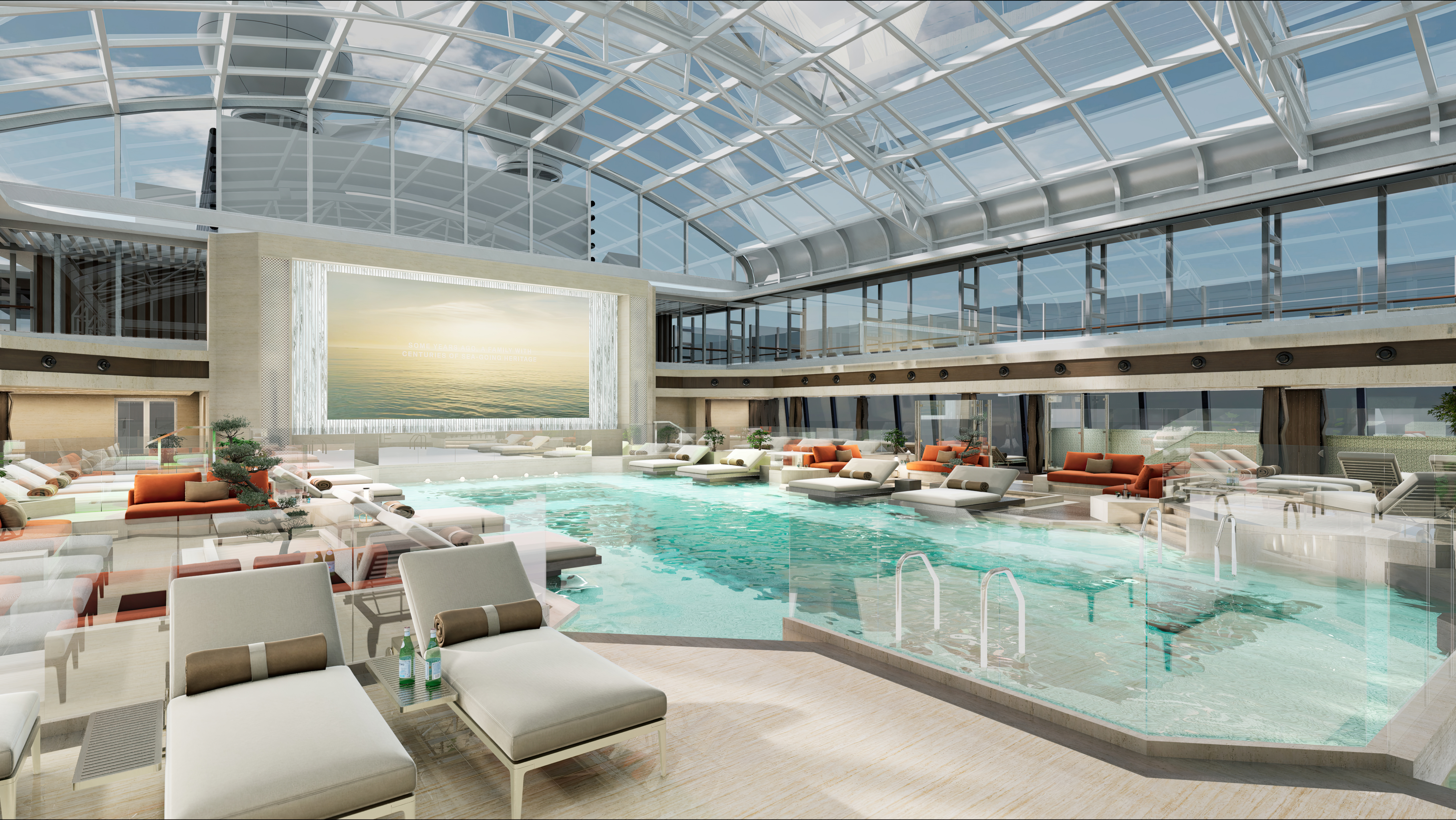 Et fantastisk bassengområde på Explora I hvor luksus og avslapning møtes i perfekt harmoni