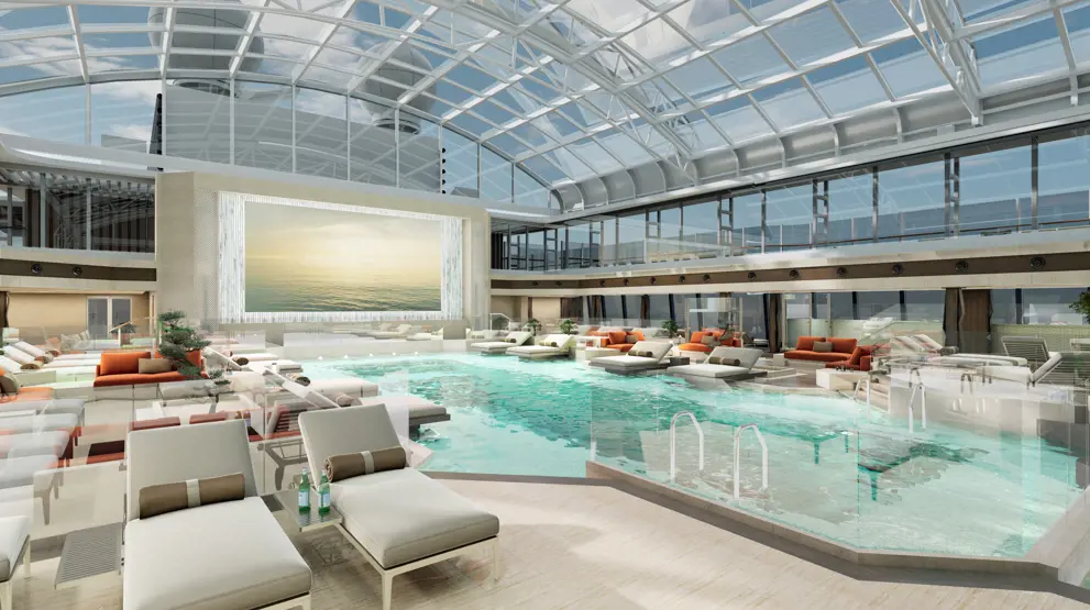 Et fantastisk bassengområde på Explora I hvor luksus og avslapning møtes i perfekt harmoni