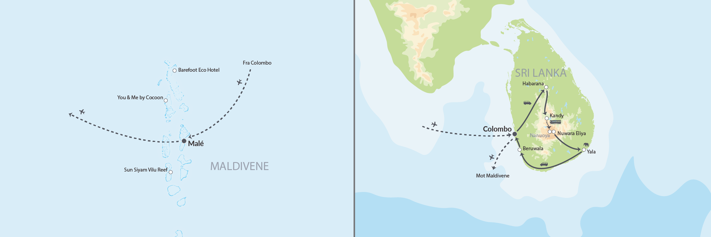NO Sri Lanka & Maldivene